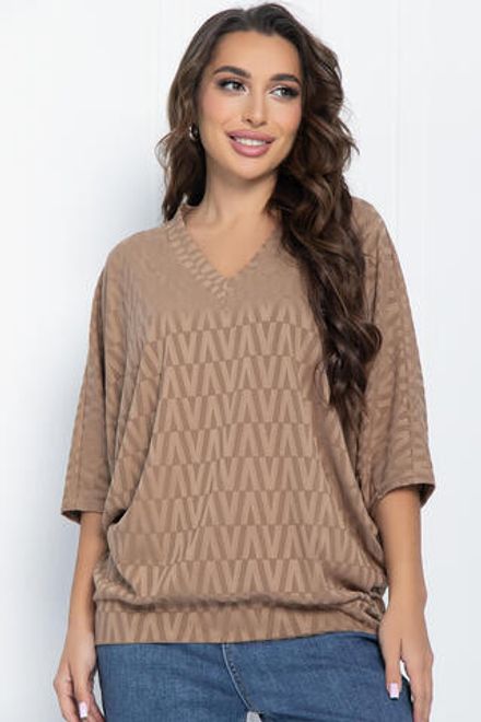 Блуза Вэнсдей (кофе) Б11459 LT Collection