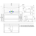 Тумба с умывальником IDDIS Cloud, напольная, 80 см, белая, CLO80WFi95K