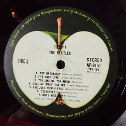 Винтажная виниловая пластинка LP The Beatles Help (Japan 1970) (Red Wax Vinyl) Yesterday