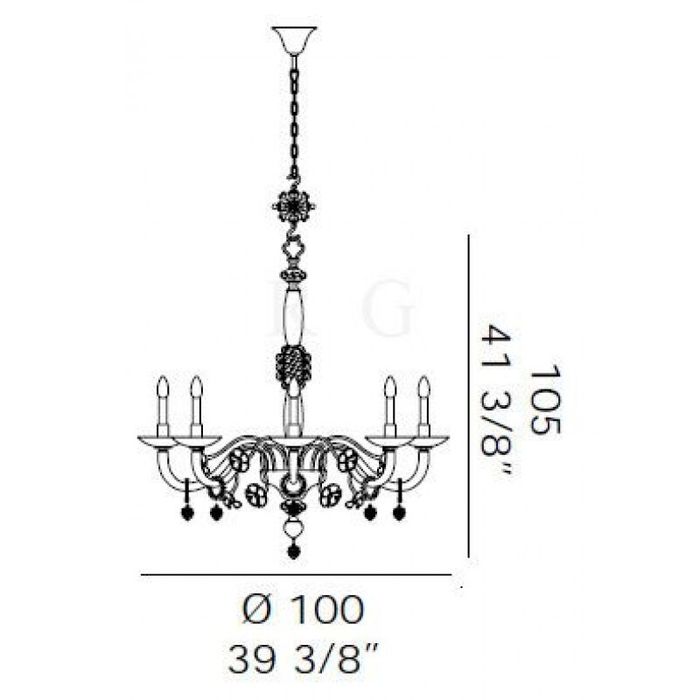 Люстра De Majo L&#39;ESTRO ARMONICO K8