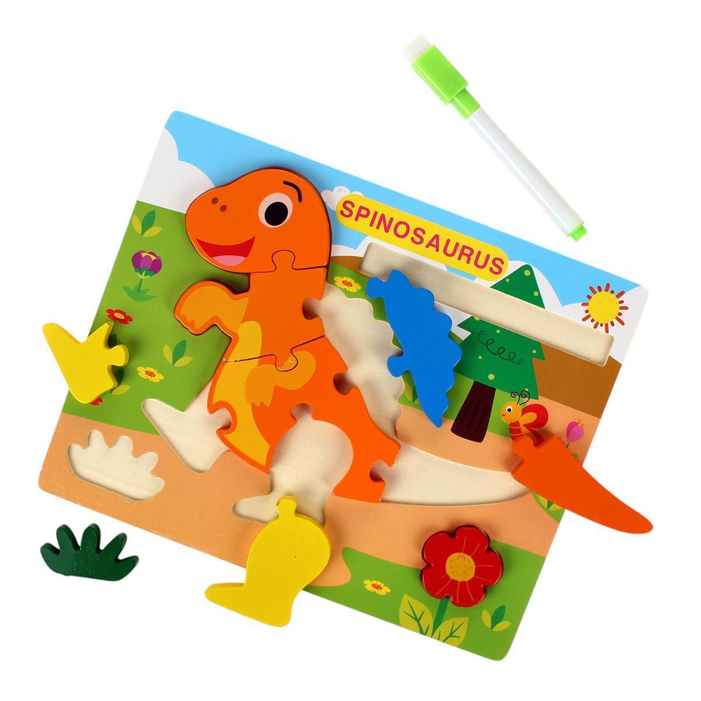 Развивающая игрушка деревянная Пазл, C-41809