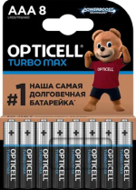 Батарейки Opticell Turbo Max LR03 BL8
