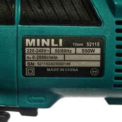 Дрель ударная Minli