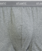 Мужские трусы шорты Atlantic, набор из 2 шт., хлопок, серый меланж + тёмно-голубые, 2RMH-011