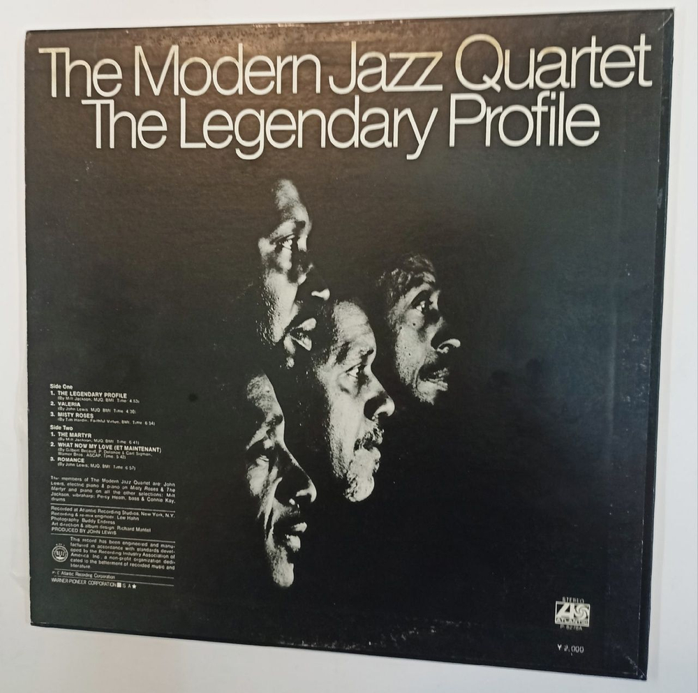 Винтажная виниловая пластинка The Modern Jazz Quartet The Legendary Profile (Japan 1972)