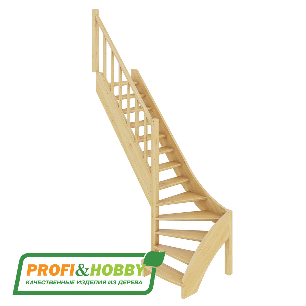 Лестница на второй этаж ЛС-07м/3 Левая