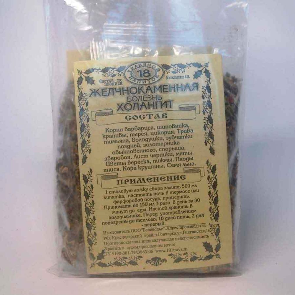 Изображение травяного чая при Желчнокаменной болезни 100г-adonnis.ru