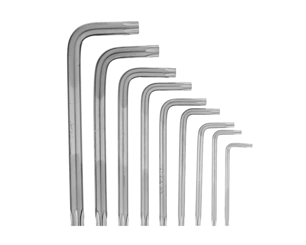 Набор коротких имбусовых ключей TORX, 9шт, T10-T50, CrV, сатин MATRIX 12305