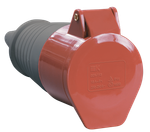 Розетка переносная ССИ-224 32А-6ч/380-415В 3P+PE IP44 IEK