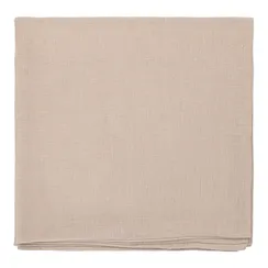 Скатерть из стираного льна бежевого цвета Essential, 170х170 см