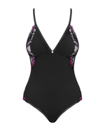 Роскошное боди Vanessme с кружевными вставками (Размер: L-XL) (Цвет: черный)