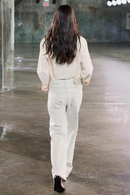 ZARA ДЖИНСЫ BAGGY СО СРЕДНЕЙ ПОСАДКОЙ — ZW COLLECTION, ГОЛУБОЙ