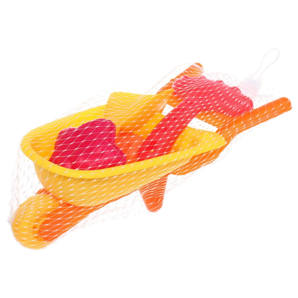 Набор для игры в песочнице «Тачка», 32*14 см, 5 предметов, микс