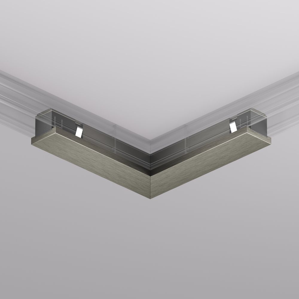TR5723-DN Электрический коннектор для трека SHINE BASE 90° потолок-потолок, темный никель, алюминий