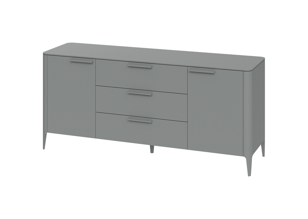 Тумба Type 2 двери 3 ящика (серый)