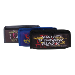 Пенал мягкий 2 отделения "Граффити" 3 цвета микс