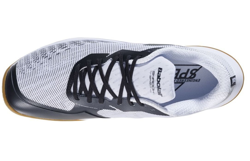 Мужские кроссовки для бадминтона/сквоша Babolat Shadow Spirit 2 - white/black