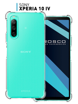 Чехол ROSCO для Sony Xperia 10 IV (арт. 10(IV)-HARD-TPU-TRANSPARENT )