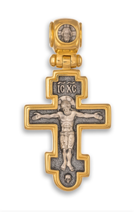 Крест "РАСПЯТИЕ. БОЖИЯ МАТЕРЬ АГИОСОРИТИССА"