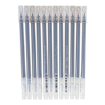 Ручка гелевая 0,4мм, серебряная, бесстержневая, игольчатый наконечник (Комплект 12шт.)