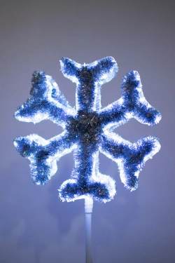 Макушка Снежинка Стандарт 75 см. для елей высотой от 6 до 8 м., белая, Green Trees (sn-75white)