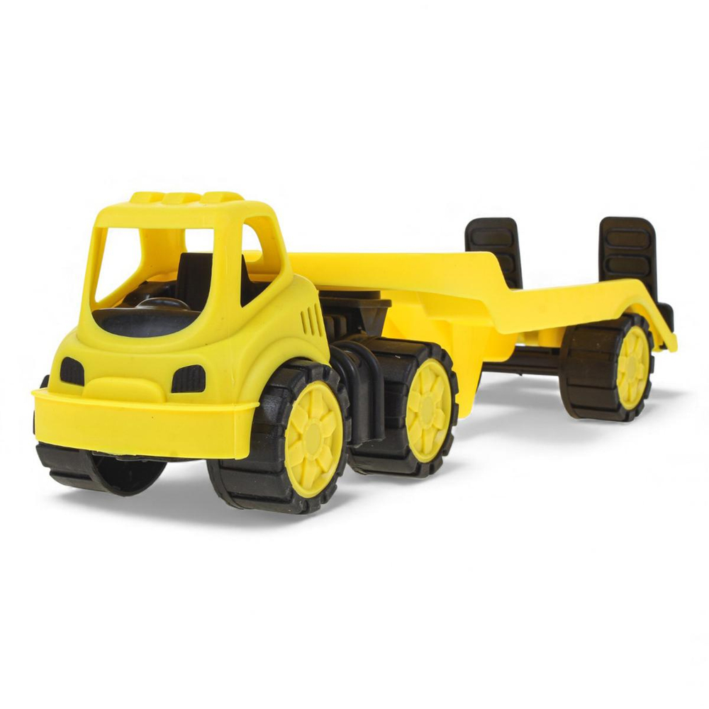 Пластмассовая игрушечная машина Toy Bibib "Эвакуатор маленький" желтый (35*12*10 см) сетка