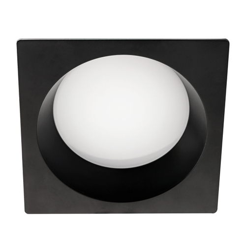 012927 Рамка (светильник) PVC д/LED-модулей 941хх и LED-ламп D50мм PIANO QUAD ЧЕРНЫЙ IP65