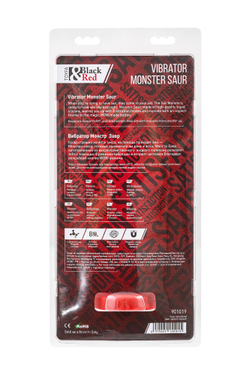 Силиконовый вибратор Monster Saur - 20 см.