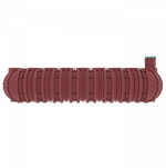 Емкость пожарная Мультпласт П50 50000 л. горизонтальная (12710x2400x2400см;1740кг;бордовый) - арт.555434.56