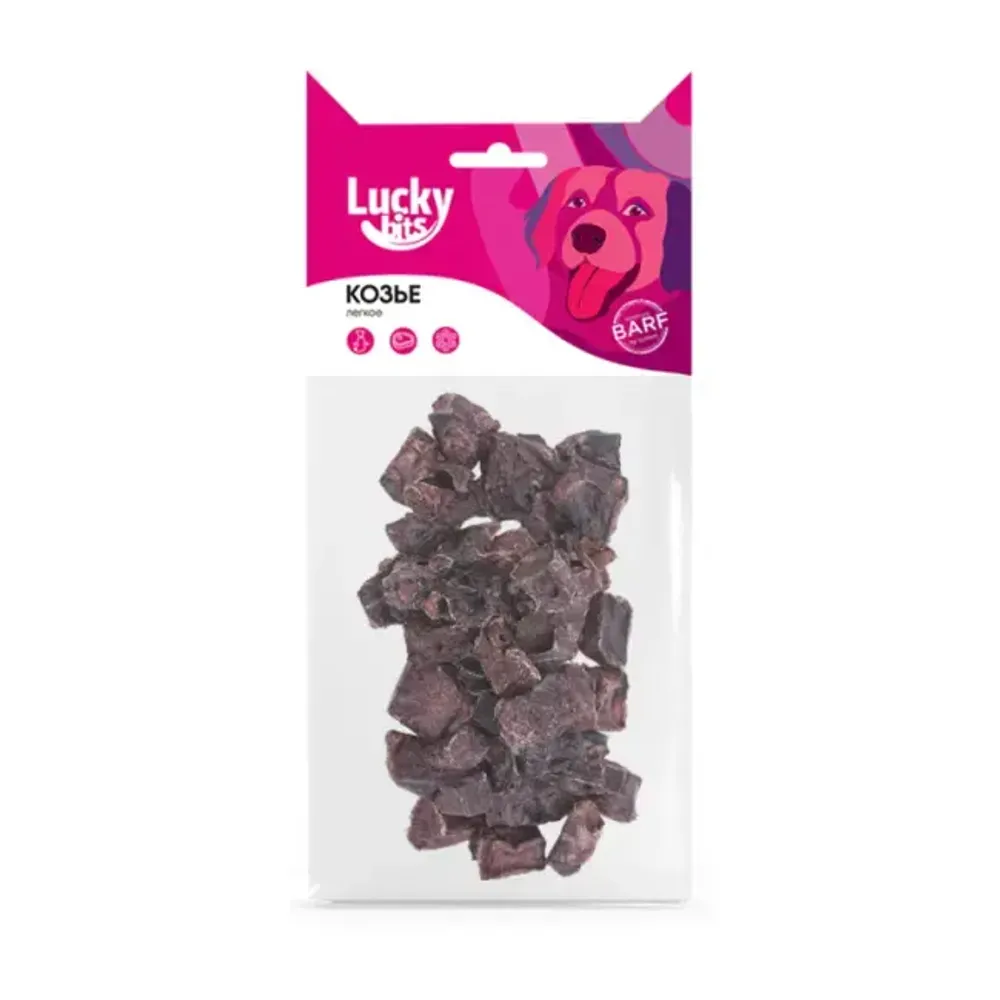 Лакомство для собак Lucky bits козье легкое, 40 г
