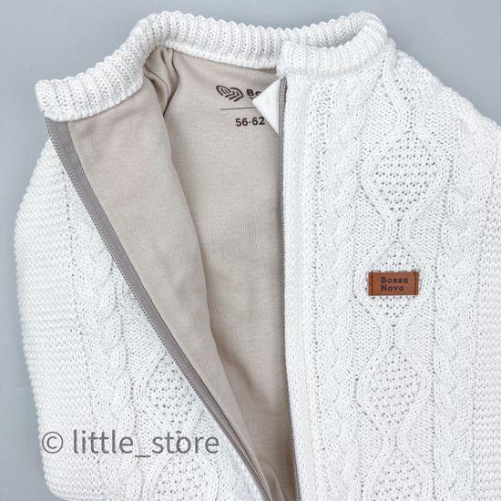 Кокон вязаный "Basic" Молочный