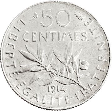 50 сантимов 1914 Франция