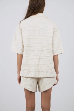 Рубашка из фактурного хлопка Stucco