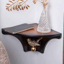 Полочка Гармония (угловая) Орех