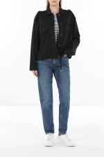 Рубашка-жакет MARC AUREL 3861 черный карманы