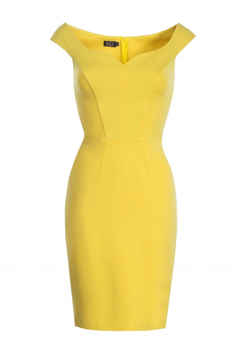 Платье футляр жёлтое 10-17SS