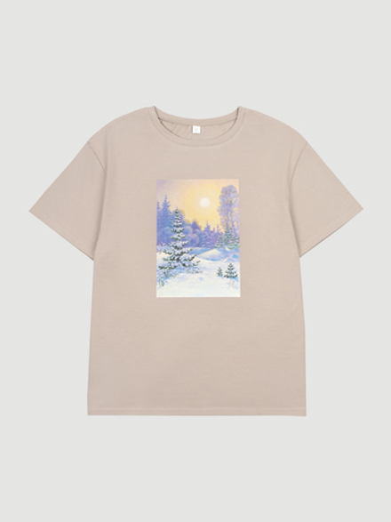 Футболка мужская Mjölk х Зарубин Зимняя сказка