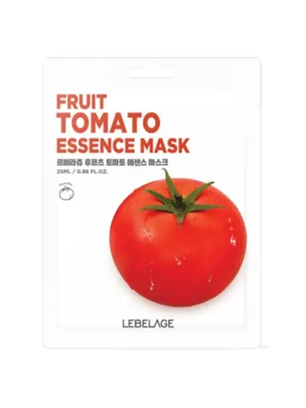 LEBELAGE - МАСКА ТКАНЕВАЯ С ЭКСТРАКТОМ ПОМИДОРА FRUIT TOMATO ESSENCE MASK, 25 МЛ