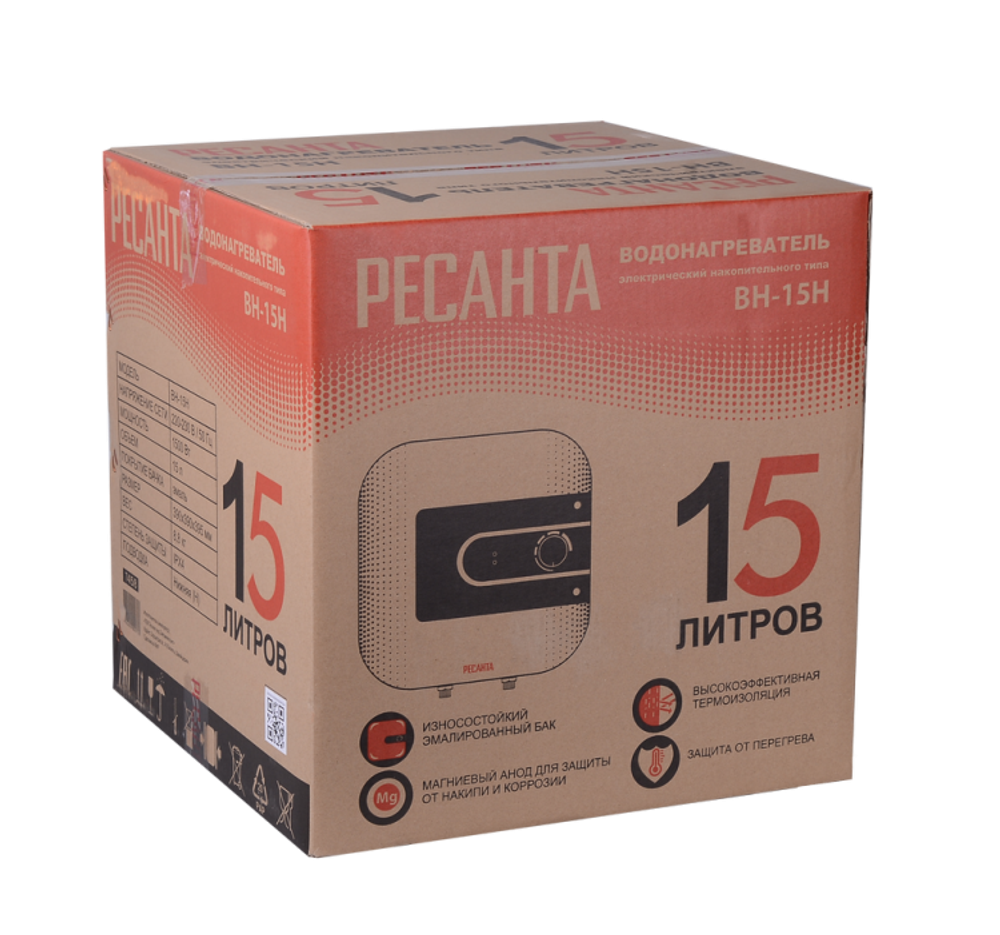 Водонагреватель накопительный ВН-15Н Ресанта