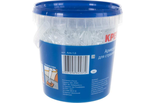 Добавка армирующая на основе стекловолокна Крепыш 1 кг
