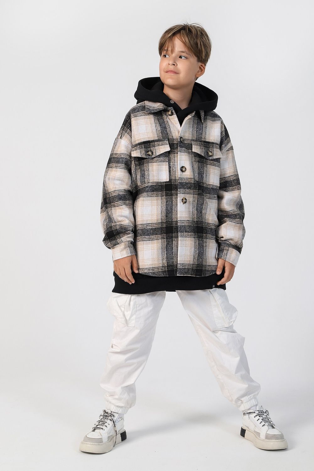 Рубашка для мальчика Квадро-2 Виотекс КОРИЧНЕВЫЙ