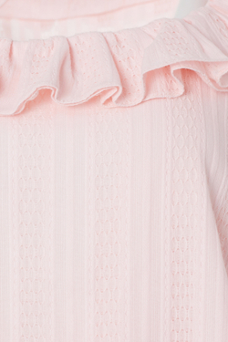 Розовая блузка "Мария" с длинным рукавом