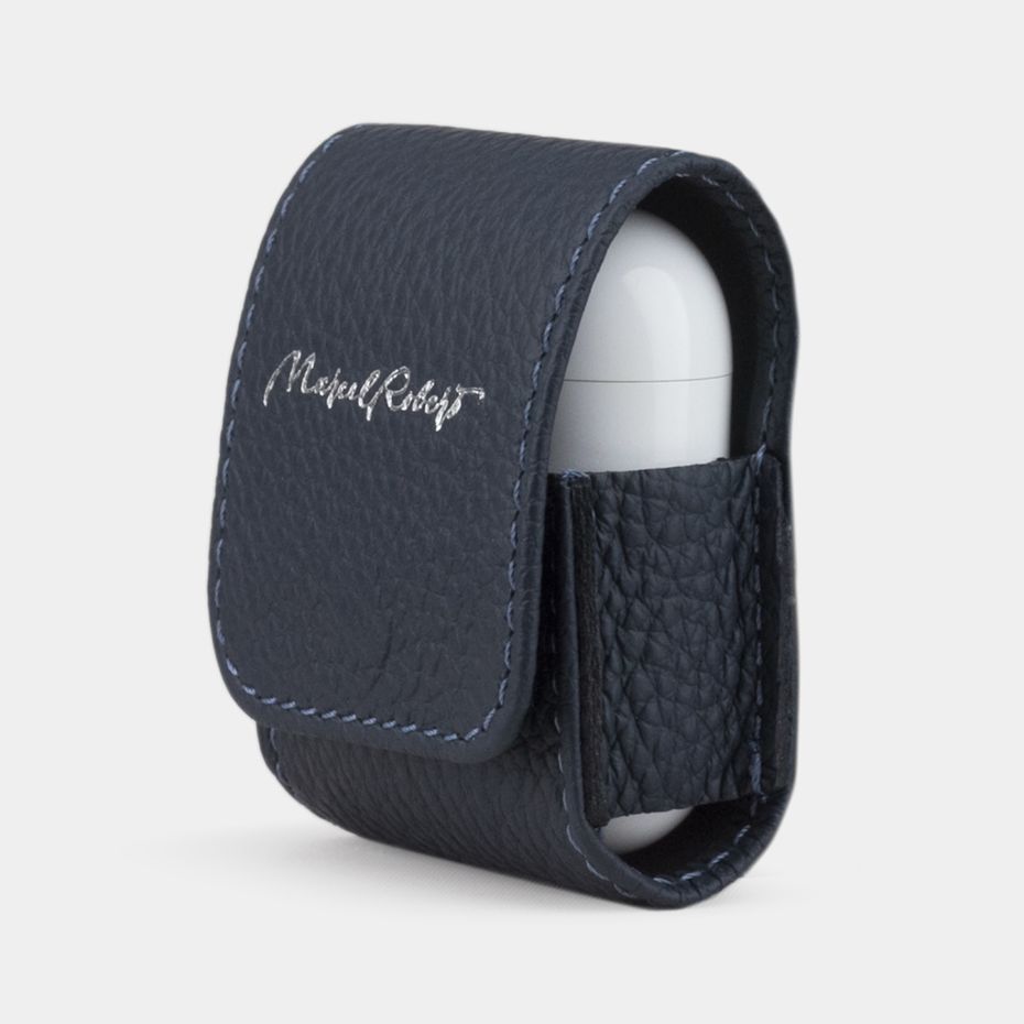 AirPods leather case  - blue mat
