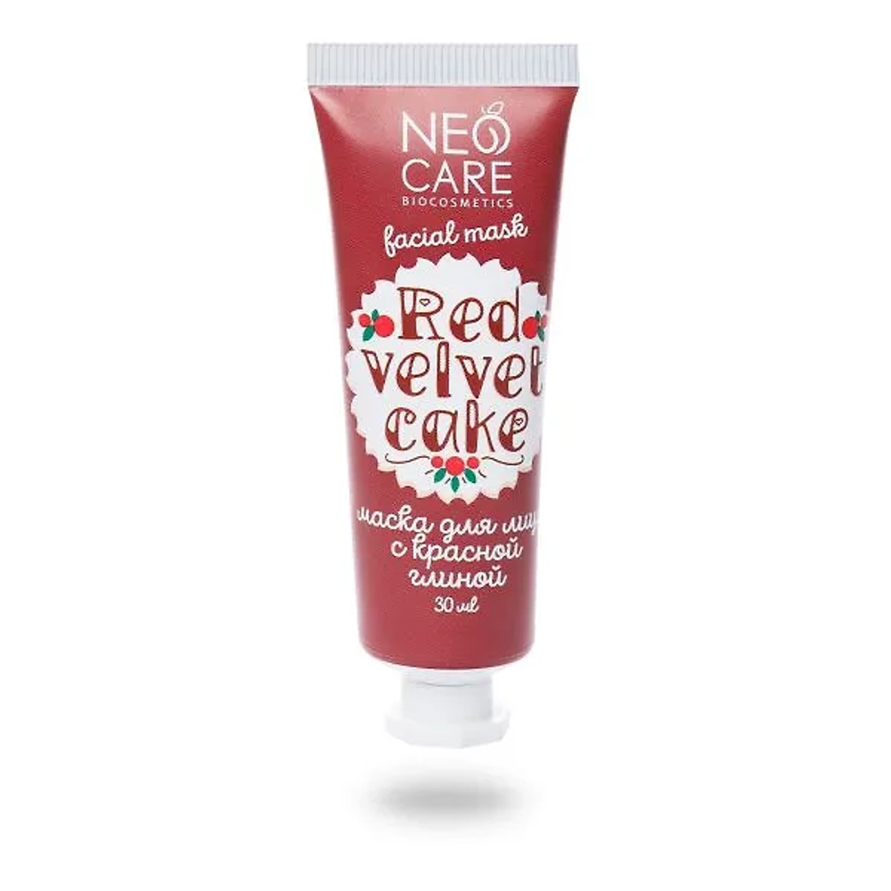 Neo Care Маска для лица с красной глиной "Red velvet cake", 30мл