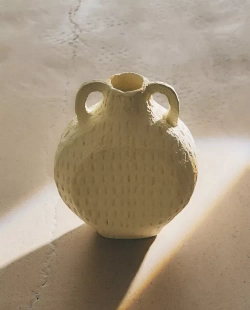 ZARA HOME ВАЗА из ПАПЬЕ-МАШЕ, ЭКРЮ