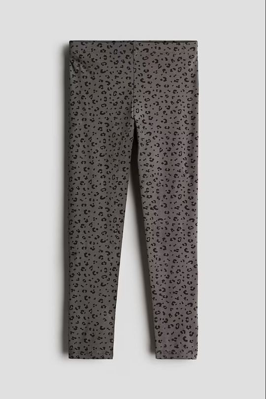 H&M Хлопковые легинсы, темно-серый