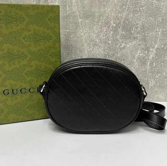 Сумка через плечо женская Gucci Blondie из кожи черный