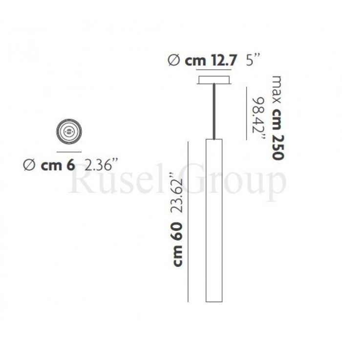 Подвесной светильник Studio Italia Design A-TUBE SO3