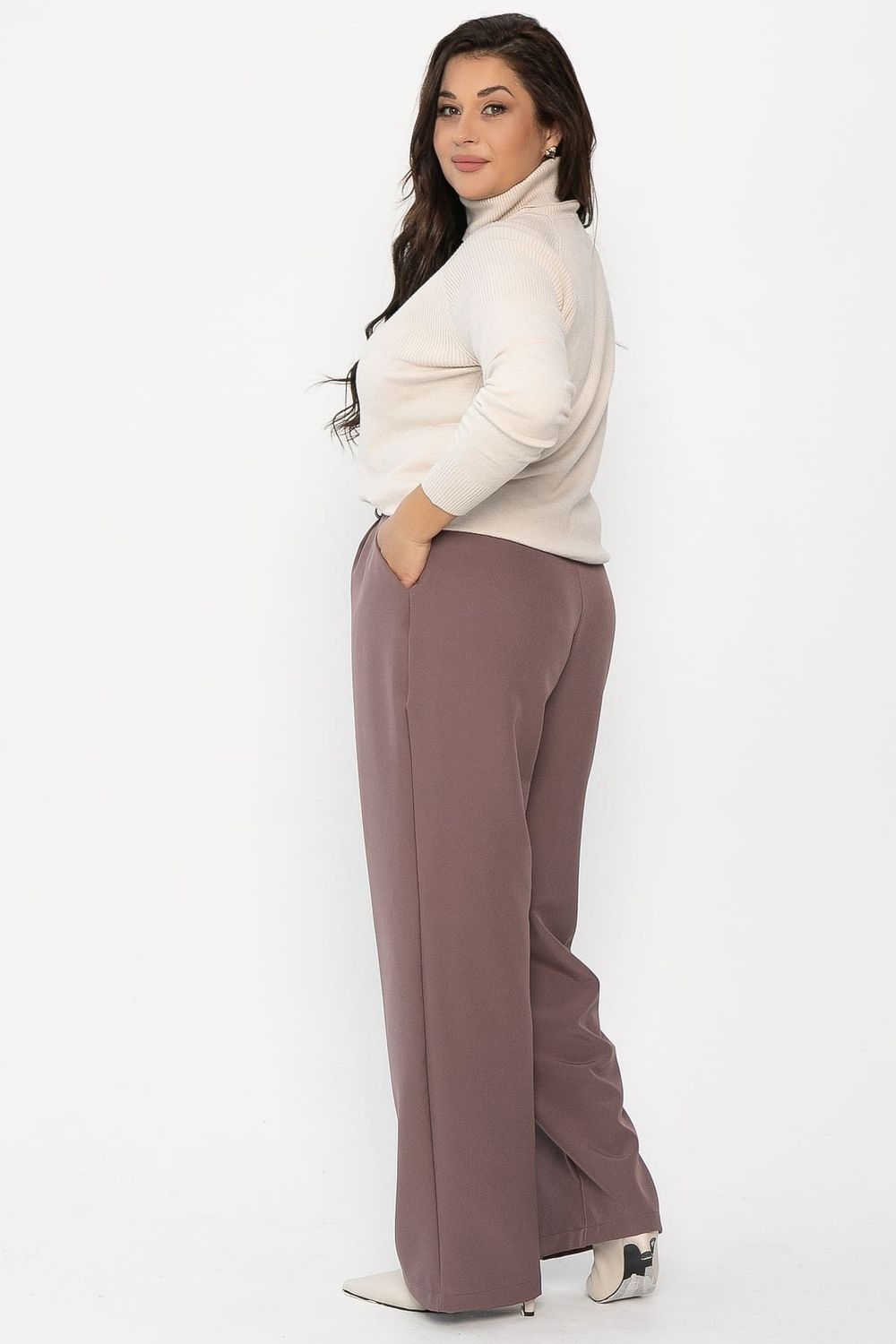 Брюки с карманами Орео (какао) Б14296-25М LT Collection