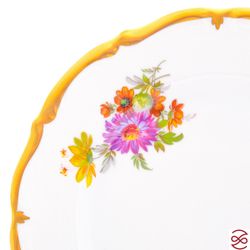 Набор тарелок Queen's Crown Мейсенский букет 21см (6 шт)